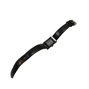 Vintage Citizen Eco Drive Women’s Black Rectangular Watch – Leather Strap